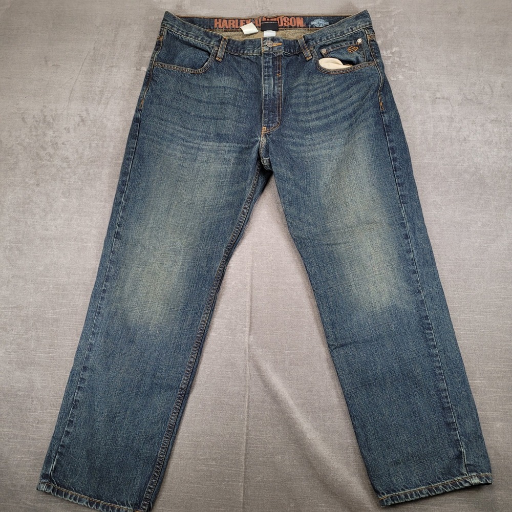 Harley Davidson Y2K Mens Jeans 36 x‎ 29 Blue Denim